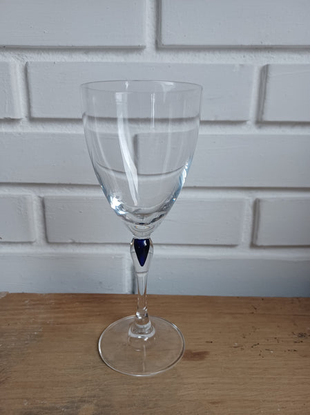 Cristal d'Arques. Blå saphir, Rødvin 19,5 cm.