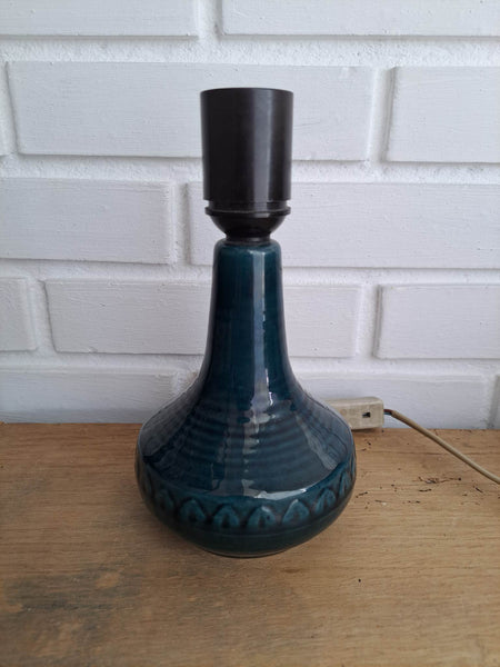 Søholm. Bordlampe med blå glasur #1218/1