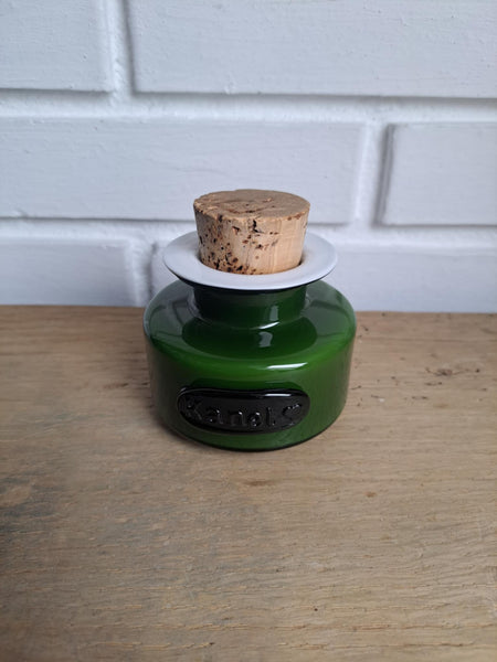 Holmegaard. Palet grøn, Kanel 7 cm.
