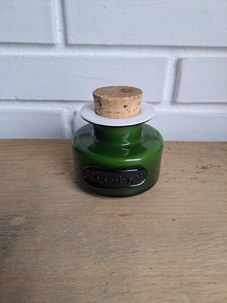 Holmegaard. Palet grøn, Paprika 7 cm.