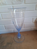 Holmegaard. Susanne. Vase med blå stilk 27,2 cm.