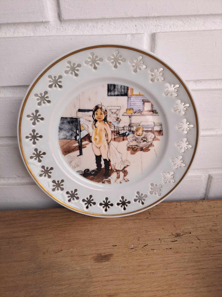 Bing & Grøndahl. Mor og småpigernes værelse platte 21,5 cm. #726