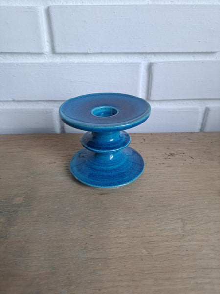 Kähler. Lysestage blå 9 cm. #111