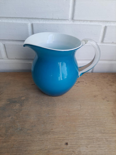 Holmegaard. Blå Palet, Kande 15 cm.
