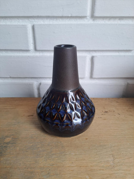 Søholm. EJ64, Blå vase 14 cm. #3323