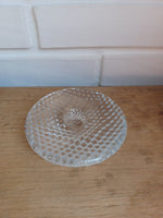 Holmegaard. Trigona, Lysestage klar 10 cm.