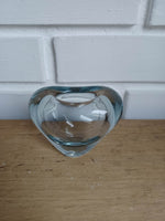 Holmegaard. Hjertevase aquablå 6,5 cm.