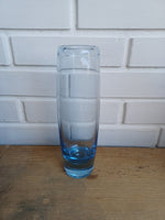 Holmegaard. Disko, Vase aquablå 22,5 cm.