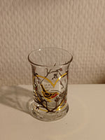 Holmegaard. Golden Christmas, Juledramglas 2004 6 cm.