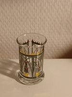 Holmegaard. Golden Christmas, Juledramglas 1999 6 cm.