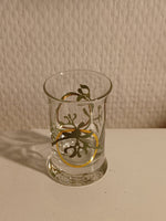 Holmegaard. Golden Christmas, Juledramglas 2005 6 cm.