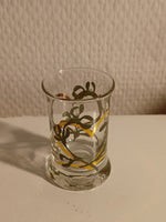 Holmegaard. Golden Christmas, Juledramglas 2005 6 cm.