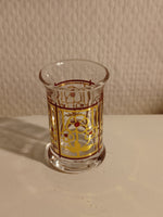 Holmegaard. Golden Christmas, Juledramglas 1995 6 cm.