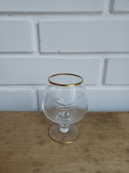 Lyngby. Måge, Cognac 9 cm.