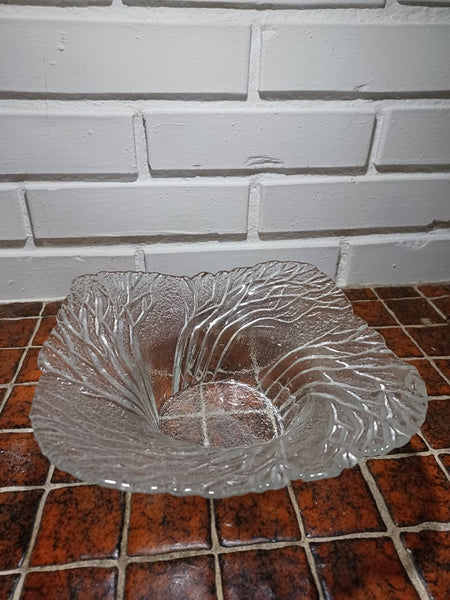 Iittala. Metsa, Krystal skål 23 cm.
