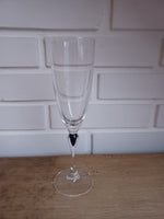 Cristal d'Arques. Blå saphir, Champagnefløjte 21 cm.