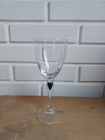 Cristal d'Arques. Blå saphir, Portvin 15 cm.