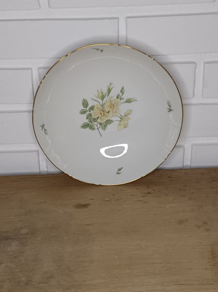 Bing & Grøndahl. Klitrose, Rund skål 20 cm. #44 1. sort.