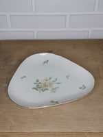 Bing & Grøndahl. Klitrose, Trekantet fad 23 cm. #40