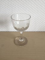 Holmegaard. Murat, Hvidvin med oliver slibning 11,5 cm.