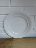 Royal Copenhagen. Magnolia classic/ hvid, Flad tallerken 27 cm. #627