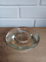 Holmegaard. Crystal Christmas, Fyrfadstage 11 cm.