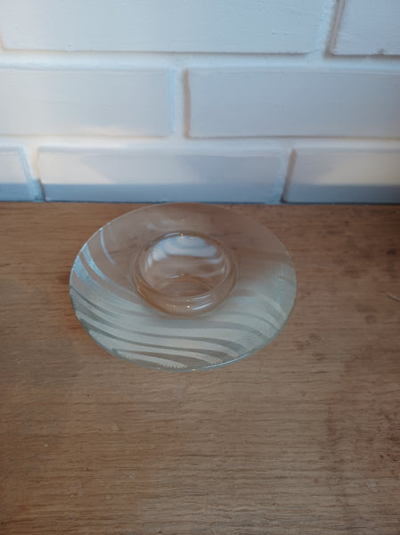 Holmegaard. Skagerrak, Fyrfadsstage mat 13,5 cm.