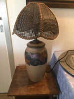 L. Hjort, Bordlampe med original skærm #1
